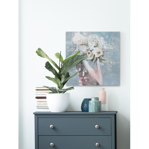 Cover in Flowers Stretched Canvas Wall Art