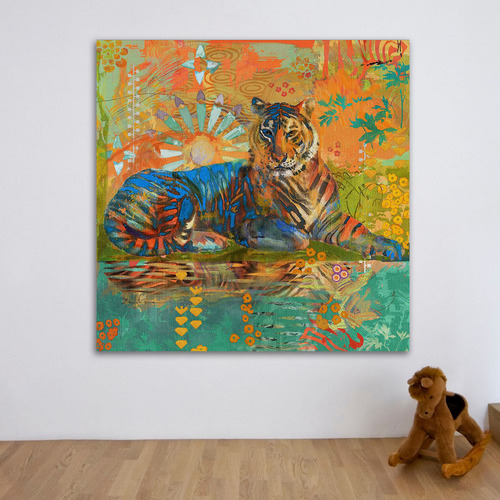 South China Tiger Art Print on Canvas