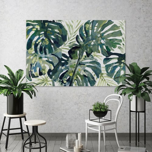 Green Leaf III Canvas Wall Art
