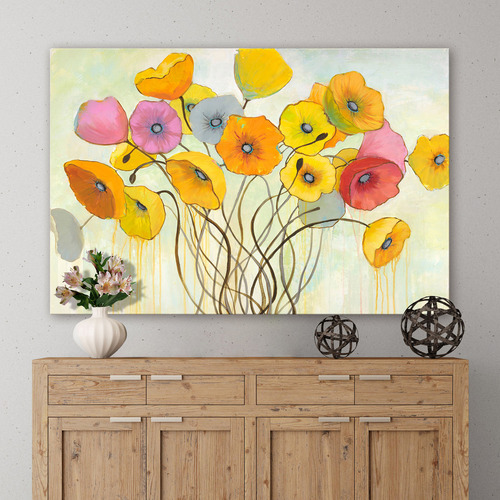 GalerieArtCo Spring Harmony Wrapped Canvas Painting Print | Temple ...