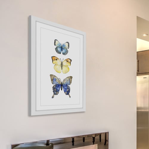 Three Butterflies Wall Art