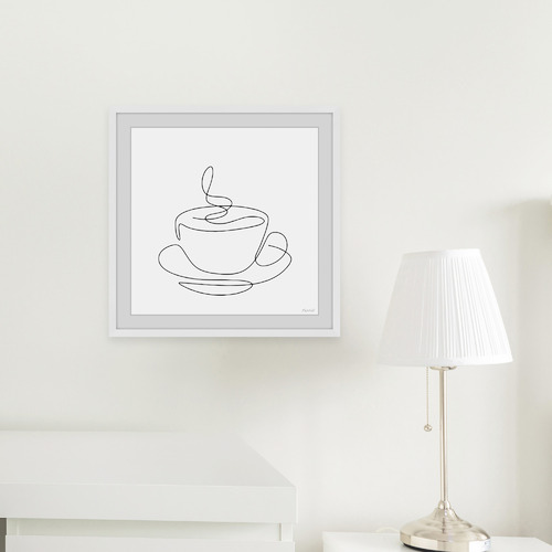 It's Coffee Time Framed Printed Wall Art