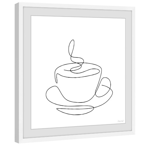 It's Coffee Time Framed Printed Wall Art