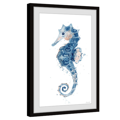 GalerieArtCo The Little Seahorse Framed Printed Wall Art | Temple & Webster