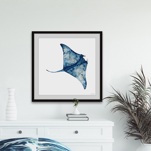 Wild Stingray Framed Printed Wall Art | Temple & Webster