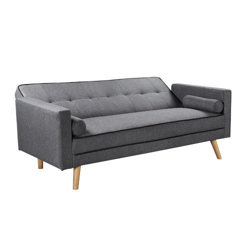 Charcoal Homer 3 Seater Sofa Bed