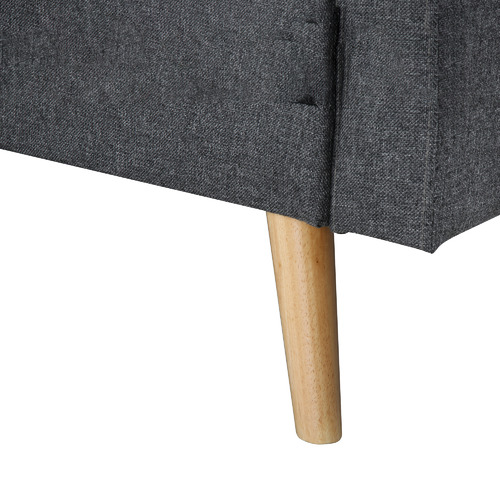 Charcoal Homer 3 Seater Sofa Bed