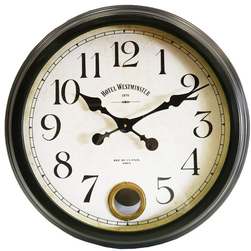 Oggetti 58cm Hotel Westminster Metal Wall Clock Temple & Webster Oggetti 58cm Hotel Westminster Metal Wall Clock Temple & Webster