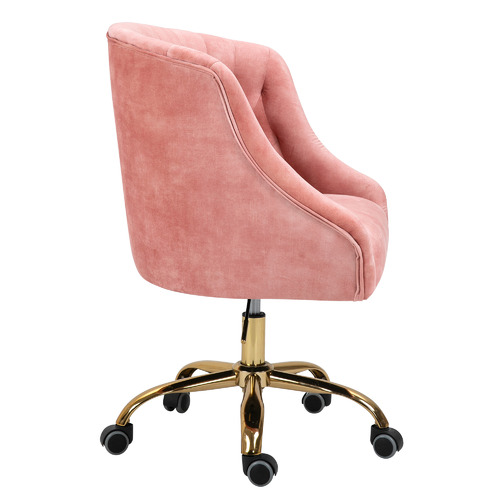 CoraHomeLiving Antoinette Tufted Velvet Office Chair | Temple & Webster