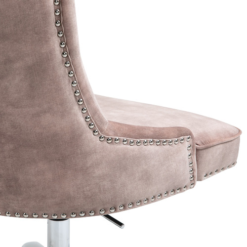 CoraHomeLiving Beverly Button Tufted Velvet Office Chair | Temple & Webster