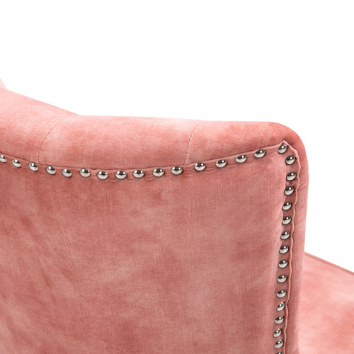 CoraHomeLiving Beverly Button Tufted Velvet Office Chair | Temple & Webster