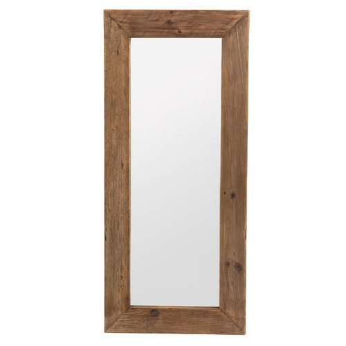 Natural Recycled Wood Wall Mirror