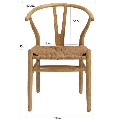 Oggetti Hans Wegner Replica Wishbone Wooden Dining Chairs Temple