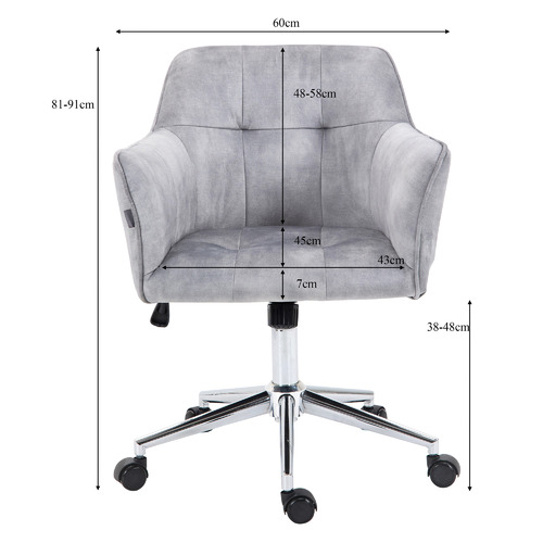 Gifford Velvet Office Chair