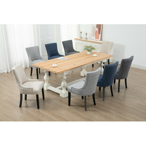 CoraHomeLiving Amha Pine Wood Dining Table Temple & ster