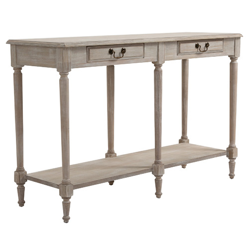 Louis XVI Hallway Table in Wash White