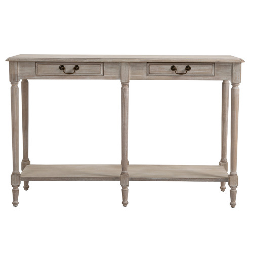 Louis XVI Hallway Table in Wash White