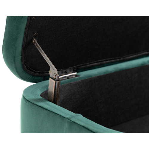 Gilliam Velvet Storage Ottoman Bench