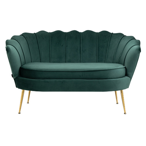 CoraHomeLiving Everett 2 Seater Velvet Sofa | Temple & Webster