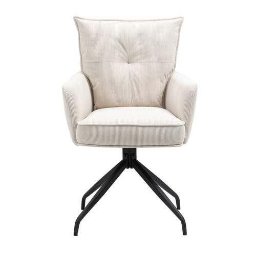 CoraHomeLiving Valerie Upholstered Swivel Chairs Temple & ster