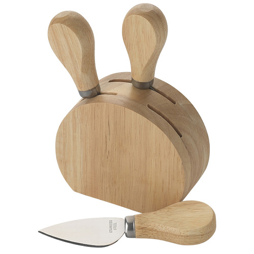 Symphony 4 Piece Bon Appetit Cheese Knife Block Set Temple & ster