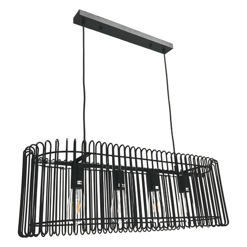Matte Black Varsha 4 Light Pendant