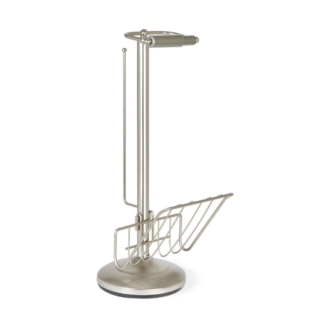 Quinn Toilet Roll Holder with Magazine Rack
