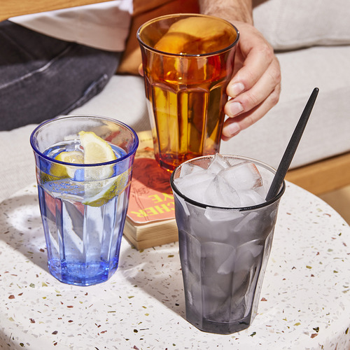 Picardie Tempered Glass Highball Tumblers