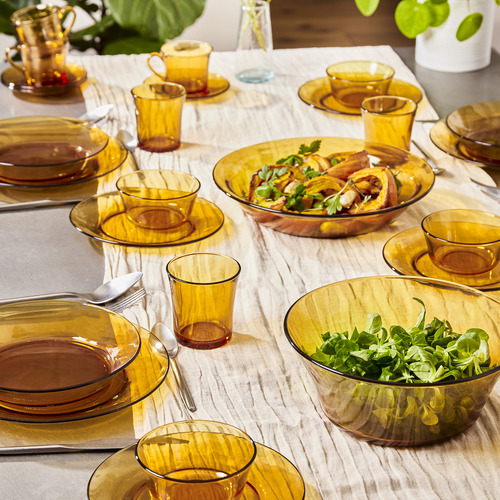 Lys 23cm Tempered Glass Salad Bowl