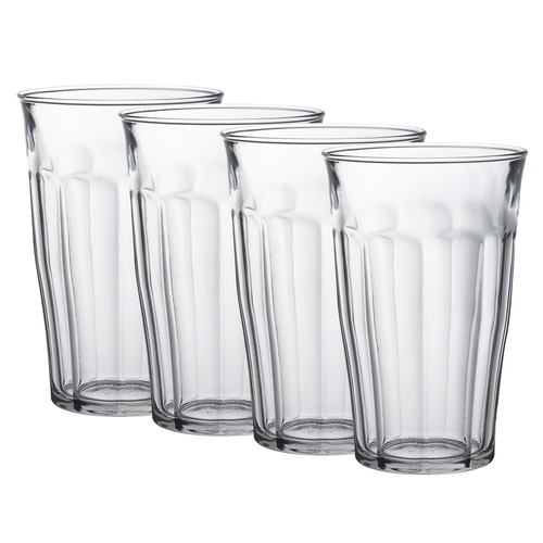 Picardie Tempered Glass Highball Tumblers
