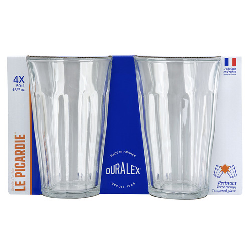 Picardie Tempered Glass Highball Tumblers