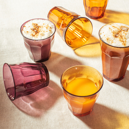 Picardie Tempered Glass Highball Tumblers