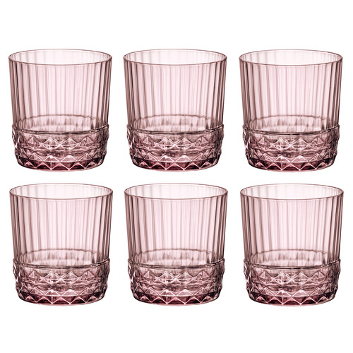 Bormioli Rocco Lilac Rose America 20 DOF 370ml Glasses