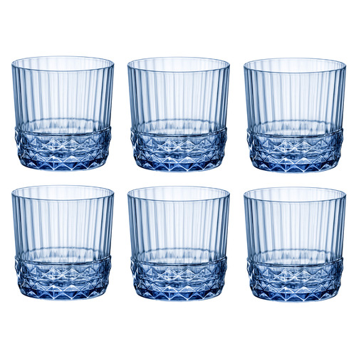 Bormioli Rocco Sapphire Blue America 20 300ml Whiskey Glasses