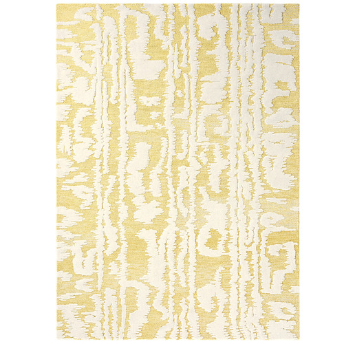 Citron  Stripe Florence Broadhurst Waterwave Wool Rug