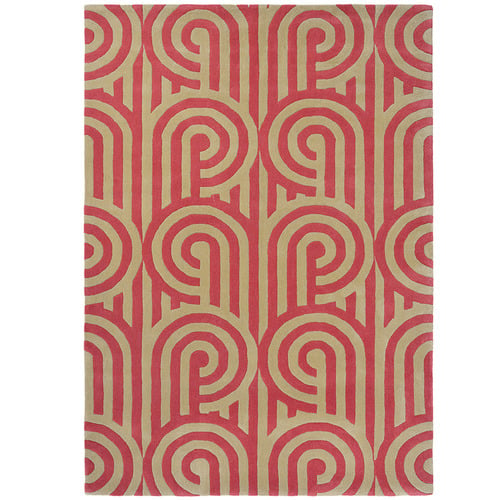 Claret Florence Broadhurst Turnabouts Wool Rug