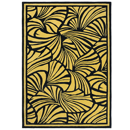 Gold Florence Broadhurst Japanese Floral Wool Rug