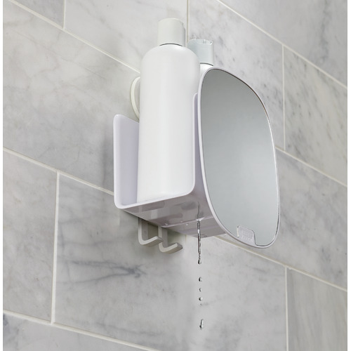 EasyStore Compact Shower Caddy with Mirror The Build by Temple & ster