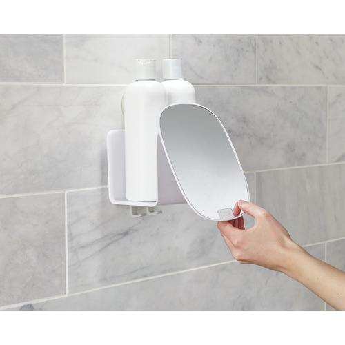 EasyStore Compact Shower Caddy with Mirror The Build by Temple & ster