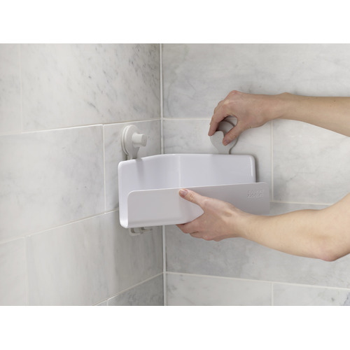 EasyStore Corner Shower Caddy with Mirror Temple & ster