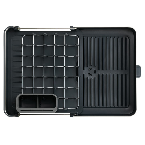 JosephJoseph Grey Extend Steel Expandable Dish Rack Temple & ster