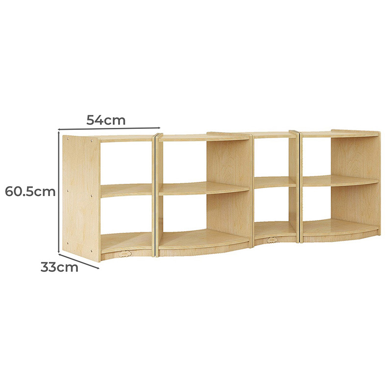 Jooyes Kids' Open Back Curved Shelving Units