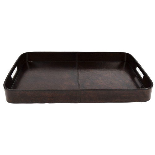 Kundra Dark Leather Tray Temple & ster
