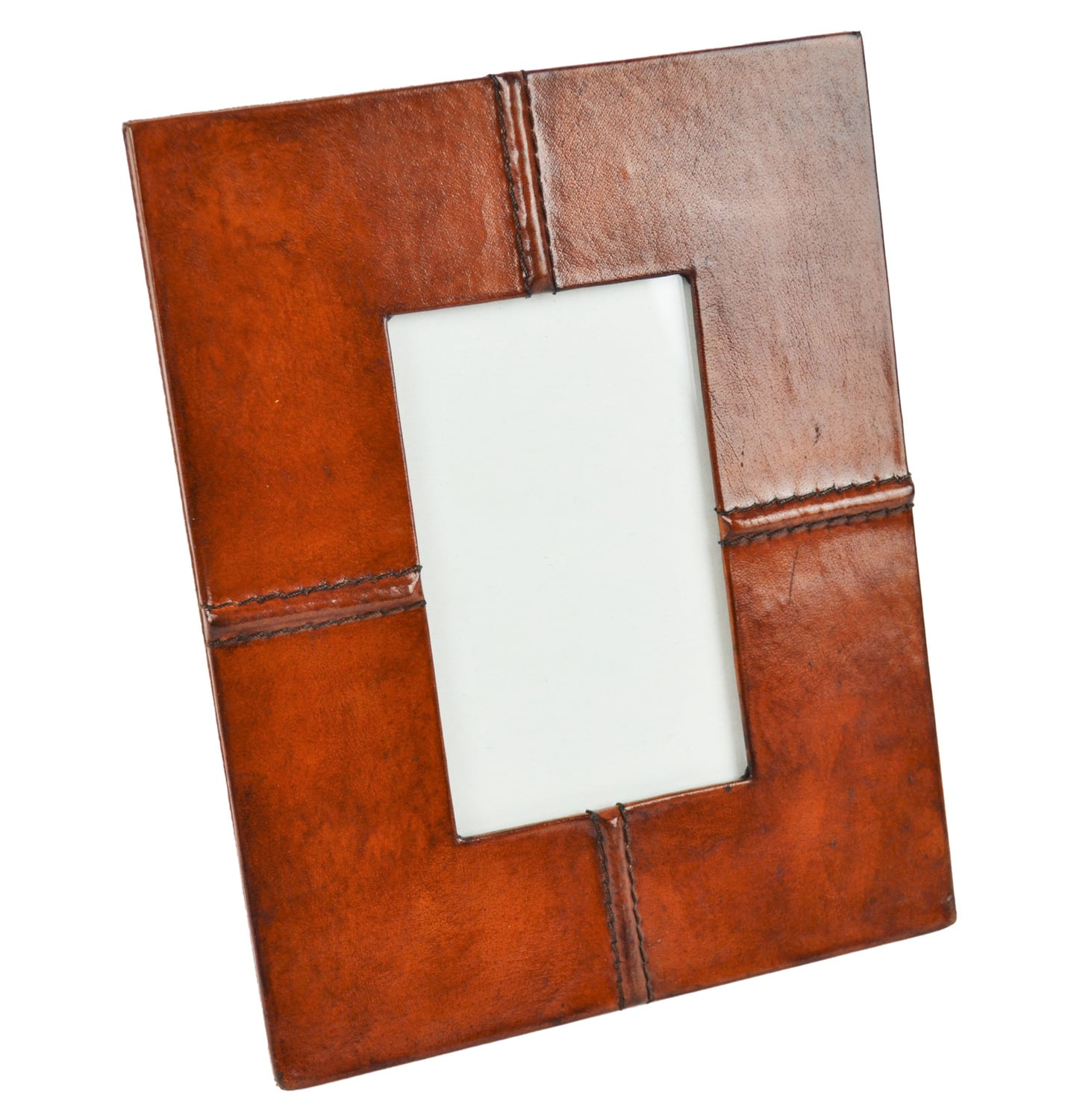 Tan Leather Photo Frame