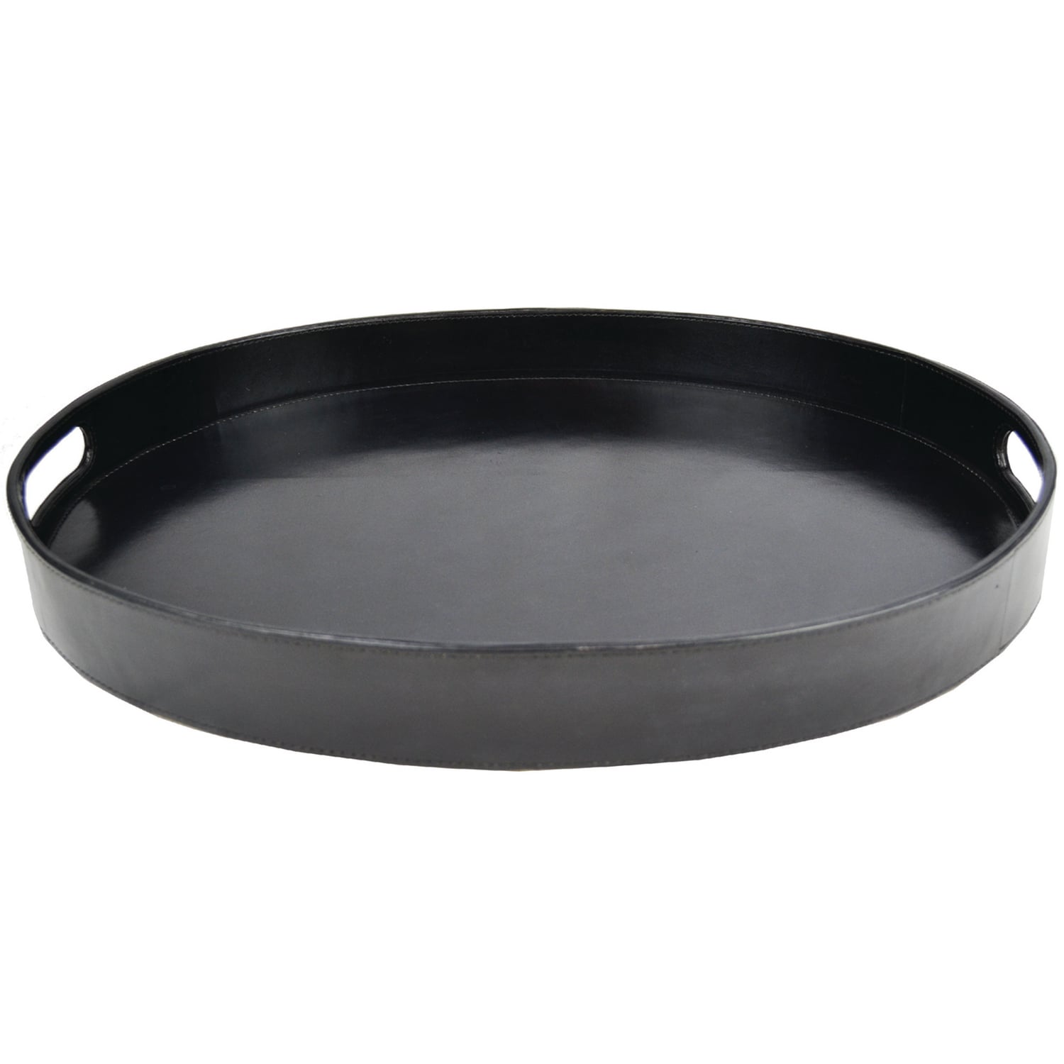 Oval Leather Tray