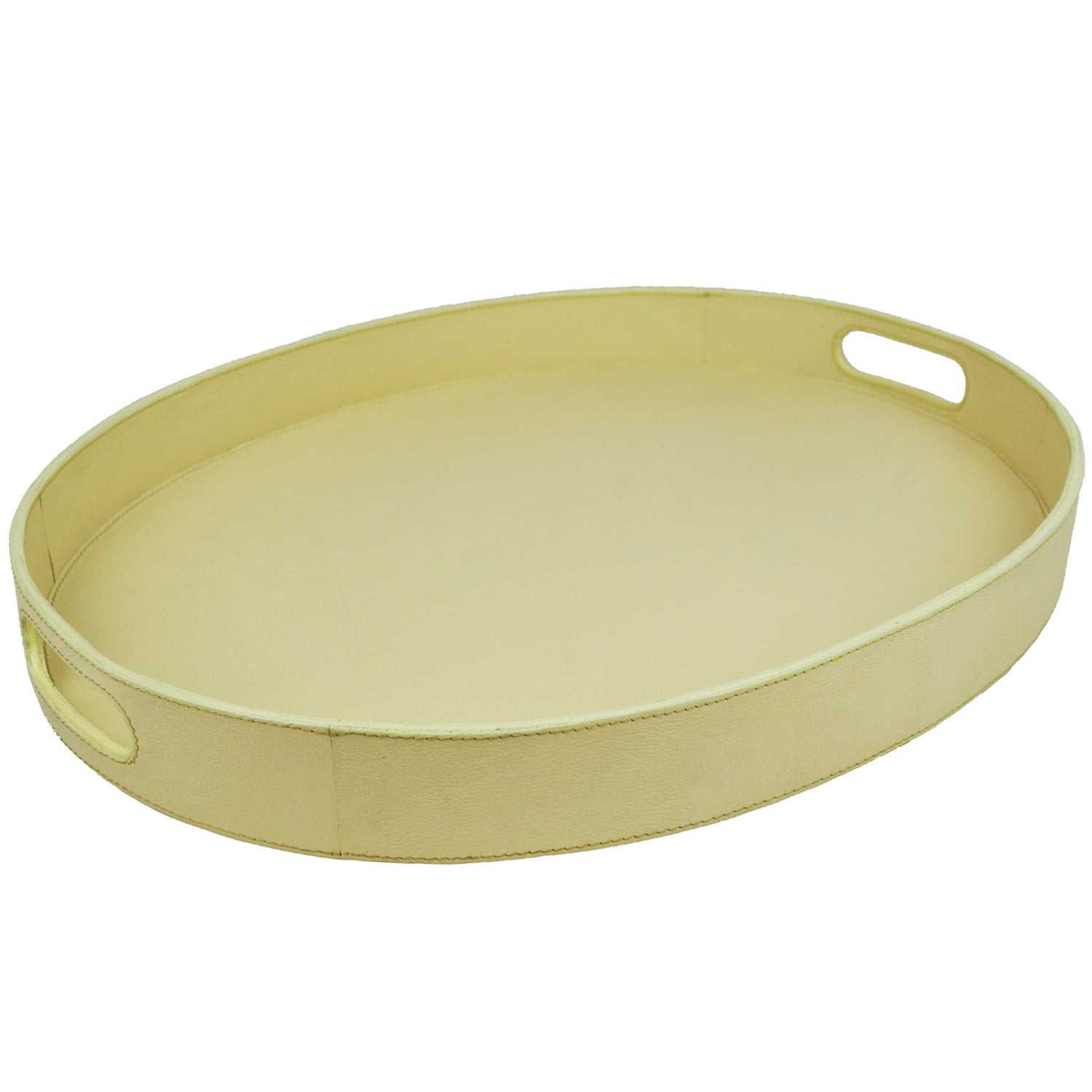 Oval Leather Tray