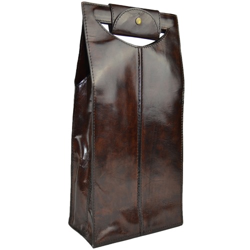Leather Double Wine Holder