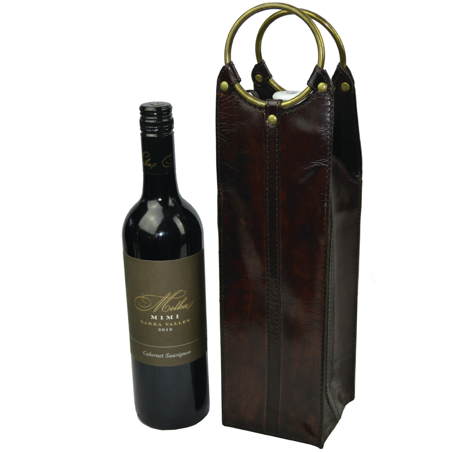 Mondavi Single Leather Wine Carrier
