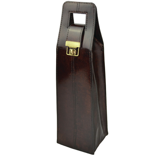 Musigny Single Leather Wine Carrier