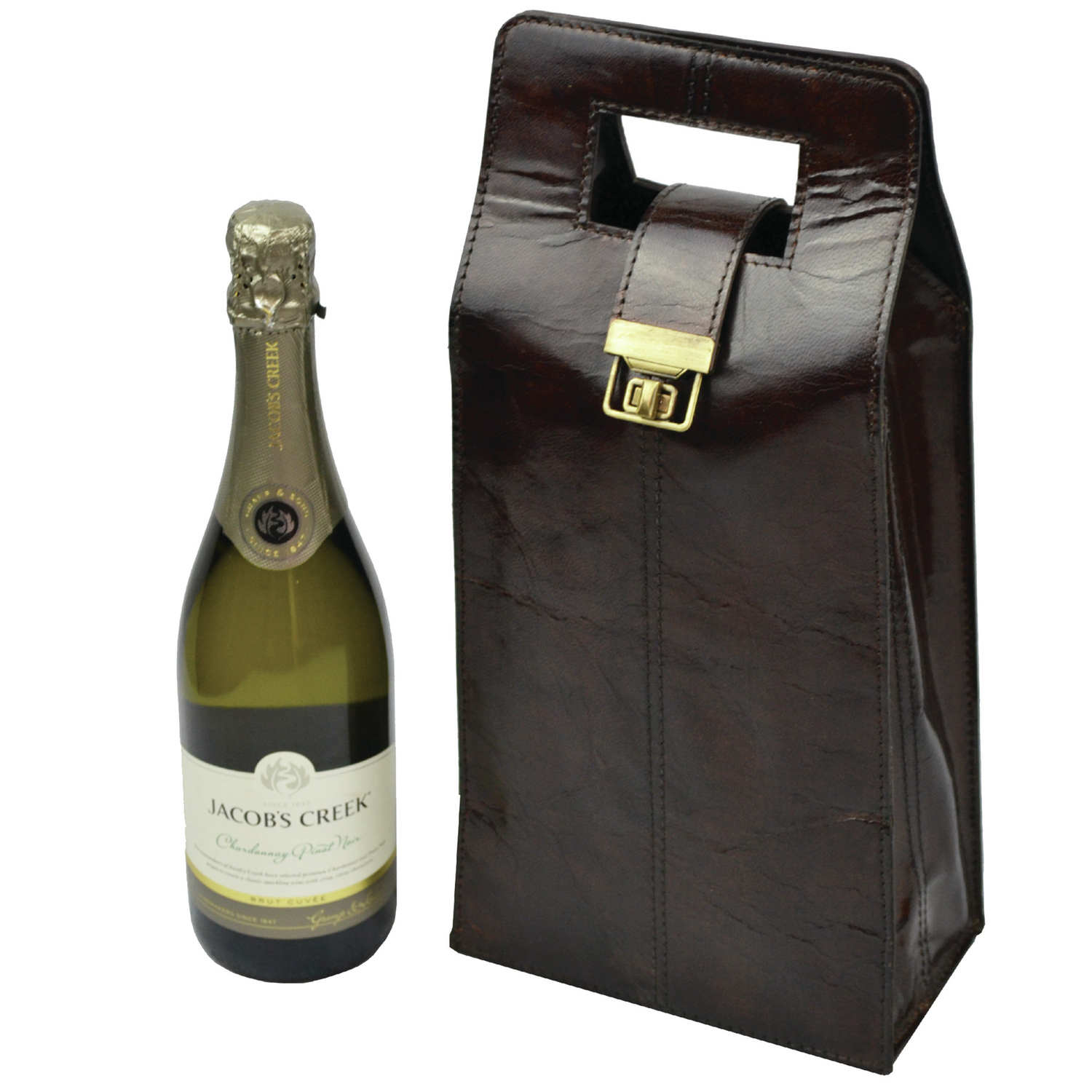 Musigny Double Leather Wine Carrier